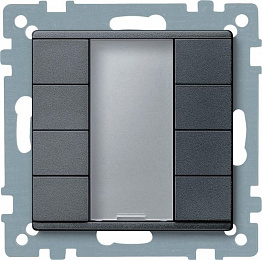 SM,4 кнопочный выключатель PLUS, Антрацит Schneider Electric. Вид 1