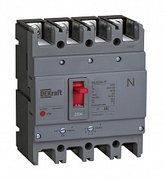 ВА-333А Автоматический выключатель 4-полюсный, 140A 35kA DEKraft. Вид 1
