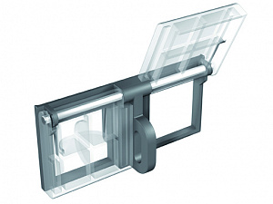 Блокировка навесными замками в разомкнутом состоянии PLC E2.2..E6.2 D=4mm ABB. Вид 1