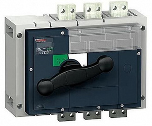 Выключатель-разъединитель Compact INV1000, 3P, 1000А (с черной ручкой) Schneider Electric. Вид 1