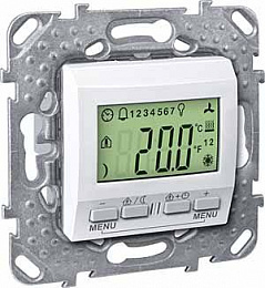 Терморегулятор knx с дисплеем, белый Schneider Electric. Вид 1