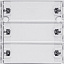 KNX Сенсорный выключатель 3-местная KNX RF System 55/E22 Gira. Вид 1.