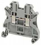 Клеммник винтовой проходной на DIN-рейку 2,5мм², 2 точки подключения (серый) Schneider Electric