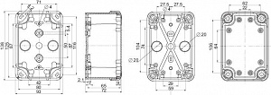 Пласт.коробка pk-ul ip66 138x93x72 Schneider Electric. Вид 1