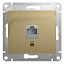 Розетка компьютерная RJ45 кат.5e, механизм (титан) Glossa Systeme Electric. Вид 1.