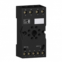 Колодка с двумя комбинировaными цилиндрическими перекидными контактами Schneider Electric. Вид 1
