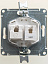Розетка двойная компьютерная RJ45+RJ45, кат.5e, механизм,перламутр Glossa Systeme Electric. Вид 1.