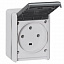 Розетка IP55 3К+З, 32А, 400В Plexo Legrand. Вид 1.