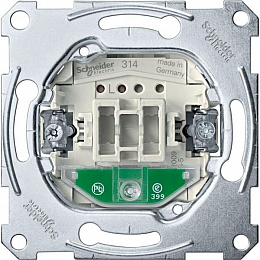Механизм 1-полюсного 1-клавишного выключателя с индикацией 16ах,qf Merten Schneider Electric. Вид 1