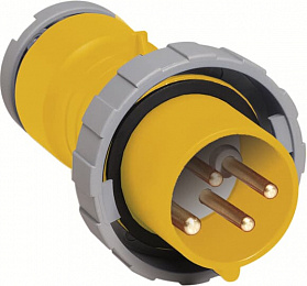 316 P4W Вилка кабельная 316P4W, 16А, 3P+E, IP67, 4ч ABB. Вид 1