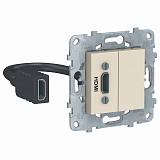 Розетка HDMI (бежевый) Unica New Schneider Electric