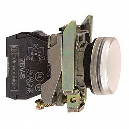 Лампа белая в сборе с цоколем BA 9s 220В Schneider Electric. Вид 1