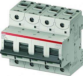 S804S C16 Автоматический выключатель 4-полюсный, 16А, Icu=50kA (хар-ка C) ABB. Вид 1