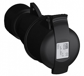 Розетка кабельная easy&safe 316ec6b,16а,3p+e,ip44,6ч,черн ABB. Вид 1