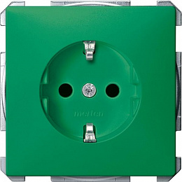 Розетка для спец.эл.ц., qf sd (зеленый) Merten Schneider Electric. Вид 1