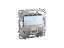 Розетка компьютерная 1хRJ45 кат.5Е с полем для надписи (алюминий) Unica Top Schneider Electric. Вид 1.