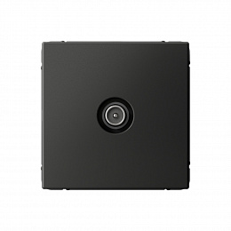 Розетка TV, оконечная 1DB, механизм (базальт) ARTGALLERY Systeme Electric. Вид 1