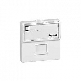 Розетка Mosaic -2М RJ-45 STP кат. 6  Legrand. Вид 1