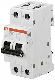 S202MT C1.6UC Автоматический выключатель 2-полюсный, 1.6А, 10kA, DC (хар-ка С) ABB. Вид 1