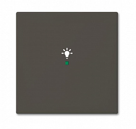 SRL-1-95 Клавиша одинарная free@home, освещение, Basic 55, ch?teau-black ABB. Вид 1