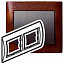 Рамка 2 поста, горизонтальная (mahogany) Galea Life Legrand. Вид 1.