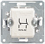 Выключатель 1-клавишный 2-полюсный, 16АХ, механизм (белый) Wessen 59 Schneider Electric. Вид 1.