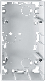 Корпус для открытого монтажа, 2-постовый, sd (полярный белый) Merten Schneider Electric. Вид 1