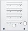 Пластина опорная MG2-ETB 991016 для маркировки клемм серии SNK MG-CPM-13 TYCO. Вид 1.