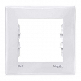 Рамка 1-постовая, IP44 (белый) Sedna Schneider Electric. Вид 1