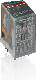 CR-M024AC3 Реле c 3 перекидными контактами 10А, 24B AC ABB. Вид 1