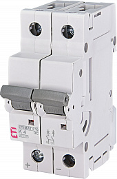 Авт. выключатель ETIMAT P10 DC 2p K 4A (10 kA) ETI. Вид 1