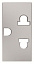 N2138 PL Механизм розетки EU/US стандарта, серия Zenit, 1-мод., серебристый ABB. Вид 1.
