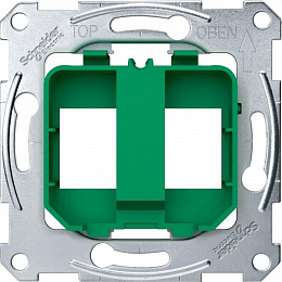 Плата опорная для модульного разъема, sm (зеленый) Merten Schneider Electric. Вид 1