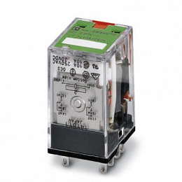 REL-IR/L-230AC/2X21 Реле с 2-мя перекидными контактами, 10 А, 230 В AC/DC Phoenix Contact. Вид 1