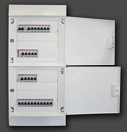 Щит квартирный-3 ПРЕМИУМ (3-х комнатная, ABB) Асберг АС. Вид 1