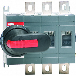 OT250E03 Рубильник 3-х полюсный на 250А (без ручки и переходника) ABB. Вид 1