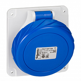 Розетка панельная, угловая винт 16a 3pne 200-250 IP67 Schneider Electric. Вид 1