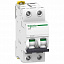 iC60N 2P 50A Автоматический выключатель 2-полюсный, 50А, 6кА (хар-ка B) Schneider Electric. Вид 1.