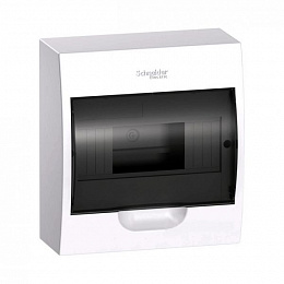 Бокс настенный 1ряд/8 модулей с прозрачной дверью (с клеммами) IP40 EASY 9 Systeme Electric. Вид 1