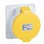 Розетка панельная бстр 16а 3P-N-E 100-130 IP44 Schneider Electric. Вид 1.