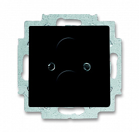 1750-81 Плата центральная с суппортом для разъёмов BNC и TNC, серия future/future linear, цвет антрацит ABB. Вид 1