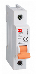 BKN Автоматический выключатель 1-полюсный, 6А, 6кА (хар-ка B) LSis. Вид 1