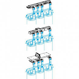 4 l-образные шины с болтами 160мм, 800-1250а Schneider Electric. Вид 1