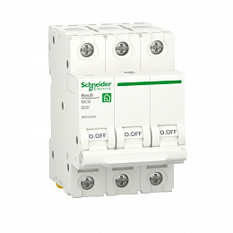 Автоматический выключатель 3-полюсный (АВ) B 50А 6кA Schneider Electric. Вид 1