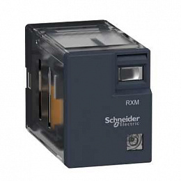Промежуточное реле 2 ПК со светодиодом (=24B DC) 5A Schneider Electric. Вид 1