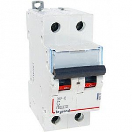 DX3-E Автоматический выключатель 2-полюсный 6A 6kA (хар-ка C) Legrand. Вид 1