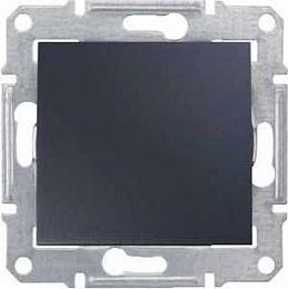 Переключатель 1-клавишный, сх. 6, 10а, 250В (графит) Sedna Schneider Electric. Вид 1