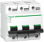 C120H 3P 80A Автоматический выключатель 3-полюсный, 80А, 15кА (хар-ка C) Schneider Electric. Вид 1.