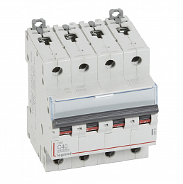 DX3 Автоматический выключатель 4-полюсный 40A 16kA (хар-ка C) Legrand. Вид 1