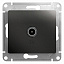 Розетка TV оконечная 1db (антрацит) Glossa Systeme Electric. Вид 1.